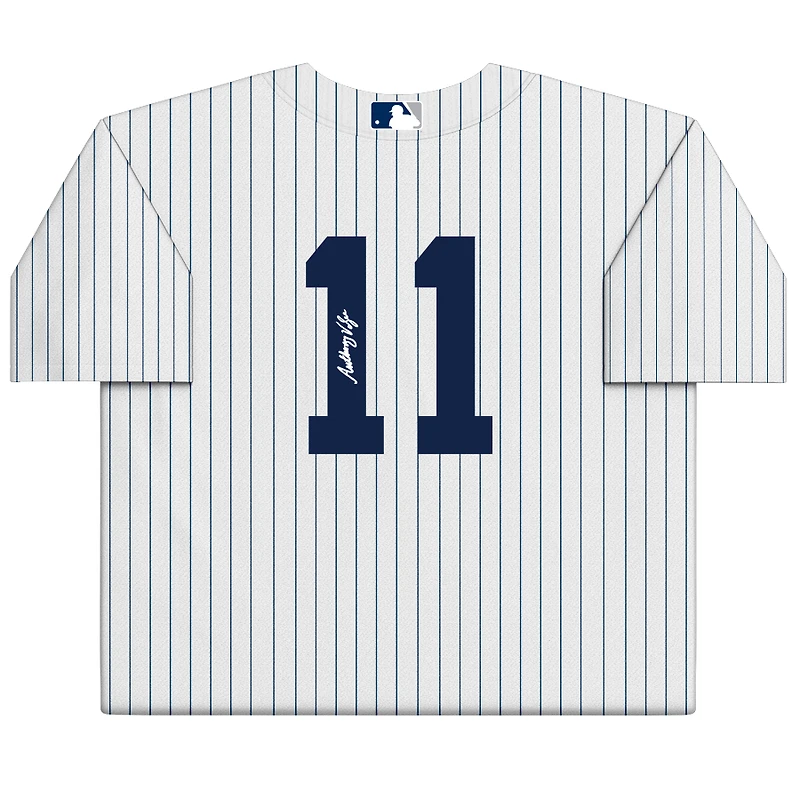 Maillot réplique Nike blanc autographié par Anthony Volpe des Yankees de New York