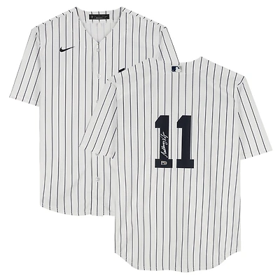 Maillot réplique Nike blanc autographié par Anthony Volpe des Yankees de New York
