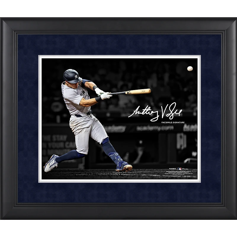 Anthony Volpe, photo encadrée de 11" x 14" des Yankees de New York, signature fac-similé