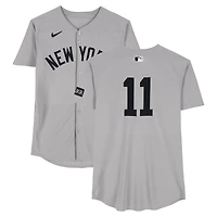 Maillot gris Nike porté par Anthony Volpe (New York Yankees) lors du match n° 11 contre les Blue Jays de Toronto le 4 octobre 2025 - 1er match de la série de division de la Ligue américaine