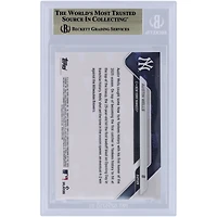Austin Wells New York Yankees 2025 Topps maintenant le premier coup de circuit en tête de la journée d'ouverture de l'histoire des Yankees #8 BGS Carte 10 authentifiée - Sous-grades 10,10,10,9,5