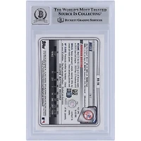 Austin Wells New York Yankees Autographié 2020 Bowman Chrome Draft #BD-56 Beckett Fanatics Witnessed Authenticated 9/10 Card