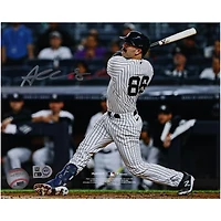 Austin Wells New York Yankees Autographed 8" x 10" White Jersey Swinging Photograph