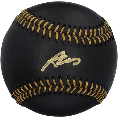 Austin Wells New York Yankees Autographed Black Leather Baseball