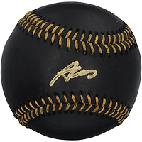 Austin Wells New York Yankees Autographed Black Leather Baseball