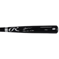 Bâton Rawlings Pro noir autographié par Austin Wells, joueur des Yankees de New York, avec inscription « Débuts en MLB le 1er septembre 1923 ».