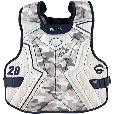 Austin Wells New York Yankees Autographed Game-Used Gray EvoShield Chest Protector vs. St. Louis Cardinals on August 17, 2025
