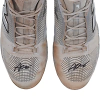 Austin Wells New York Yankees Autographed Game-Used Gray New Balance Cleats vs. Cleveland Guardians on April 23, 2025