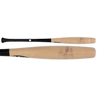 Bâton de baseball Louisville Slugger beige et noir autographié par Austin Wells, utilisé en match par les Yankees de New York lors de la saison 2025 de la MLB - HH98516605