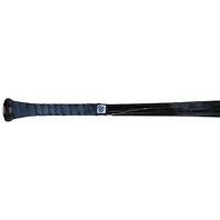 Bâton cassé Louisville Slugger beige et noir autographié par Austin Wells, utilisé lors d'un match des Yankees de New York contre les Orioles de Baltimore le 30 avril 2025.