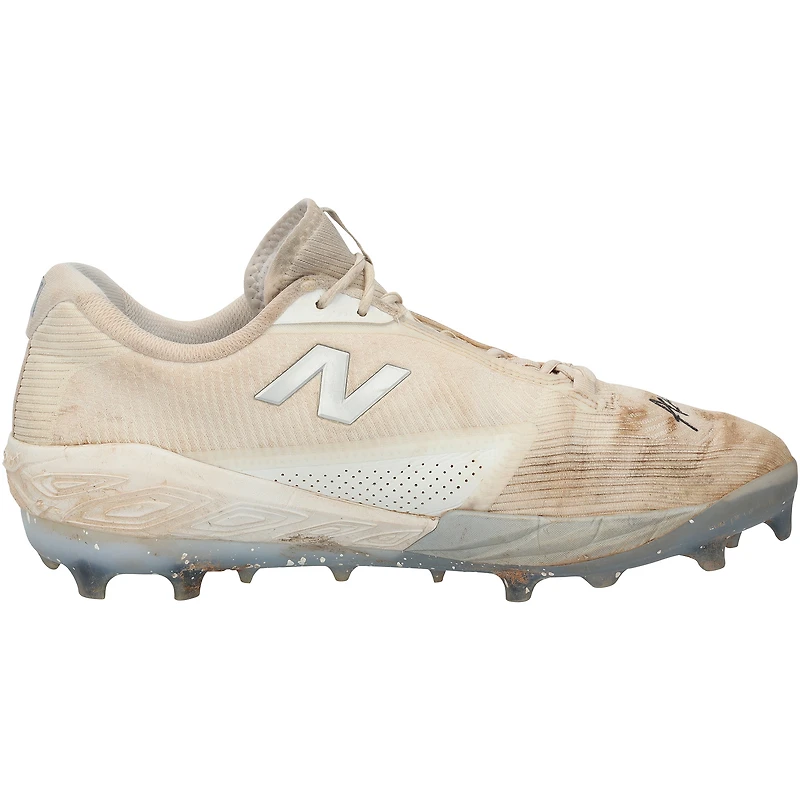 Austin Wells New York Yankees Autographed Game-Used White New Balance Cleats vs. Toronto Blue Jays on October 8, 2025
