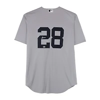 Austin Wells New York Yankees Autographed Gray Nike Replica Jersey