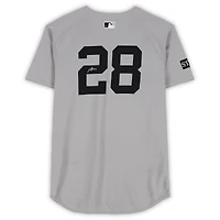 Austin Wells New York Yankees Autographed Player-Worn #28 Gray Jersey vs. Boston Red Sox on June 15, 2025