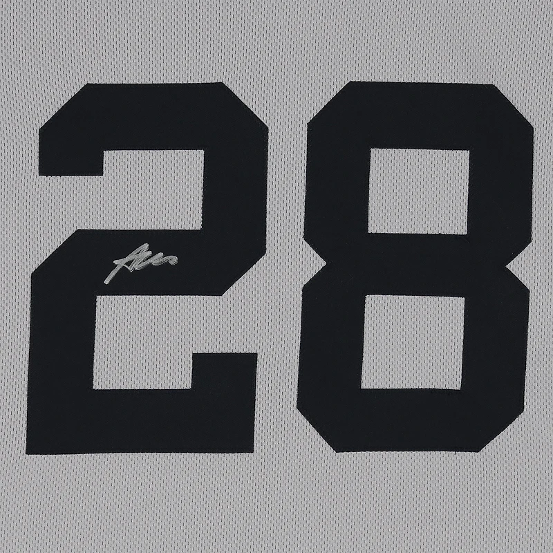 Austin Wells New York Yankees Autographed Player-Worn #28 Gray Jersey vs. Boston Red Sox on June 15, 2025