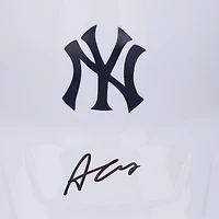 Austin Wells New York Yankees Autographed White Alternate Chrome Rawlings Mach Pro Replica Batting Helmet - Fanatics Exclusive