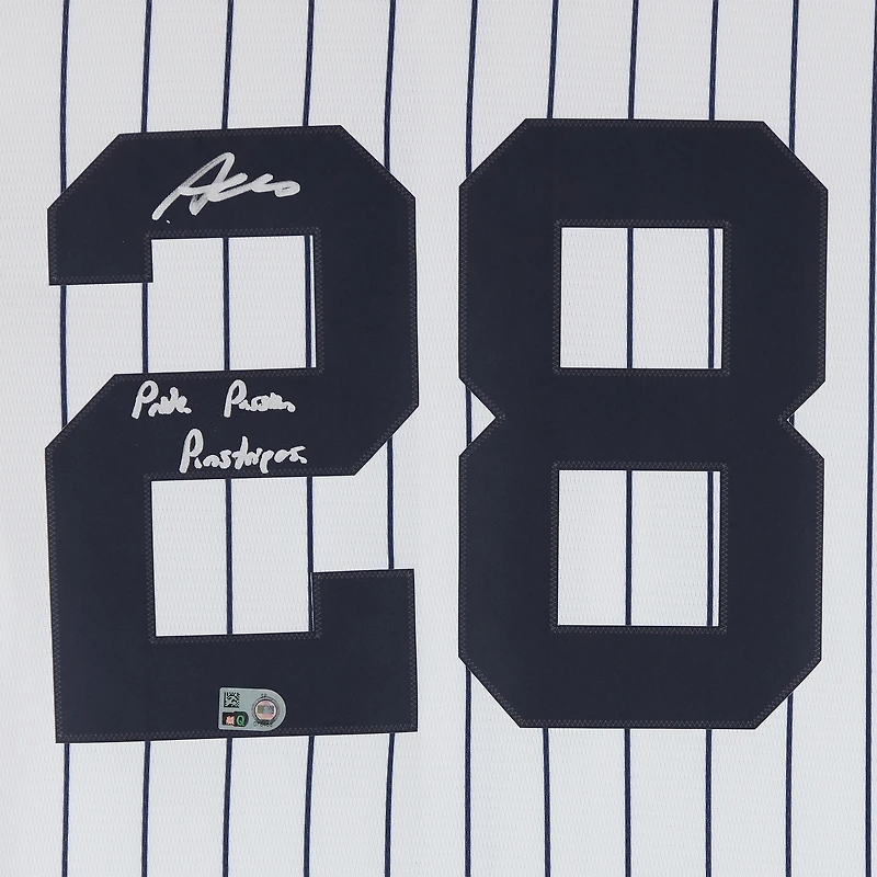 Austin Wells New York Yankees Autographed White Nike Replica Jersey with "Pride. Passion. Pinstripes." Inscription