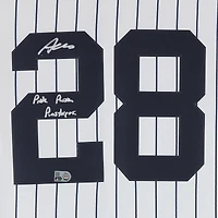 Austin Wells New York Yankees Autographed White Nike Replica Jersey with "Pride. Passion. Pinstripes." Inscription