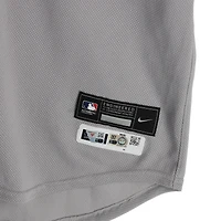 Maillot gris Nike n° 28 porté par Austin Wells des Yankees de New York lors du match contre les Blue Jays de Toronto le 4 octobre 2025 - 1er match de la série de division de la Ligue américaine