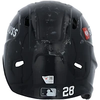 Casque de frappeur bleu marine n° 28 porté par Austin Wells, des Yankees de New York, lors de plusieurs matchs de la saison 2025 de la MLB.