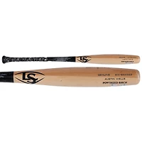 Bâton cassé Louisville Slugger beige et noir utilisé par Austin Wells, des Yankees de New York, contre les Red Sox de Boston le 30 septembre 2025