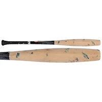 Batte cassée des Yankees de New York d'Austin Wells, couleur beige/noire, utilisée lors du match contre les Blue Jays de Toronto, le 25 avril 2025