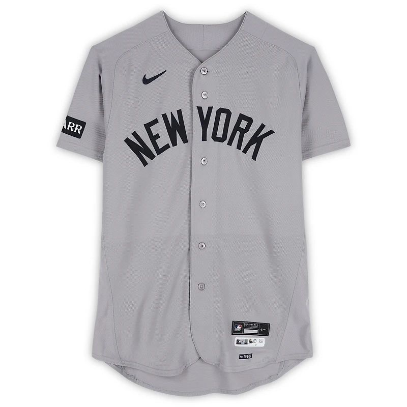 Austin Wells New York Yankees Player-Worn #28 Gray Nike Jersey vs. Texas Rangers on April 29, 2026