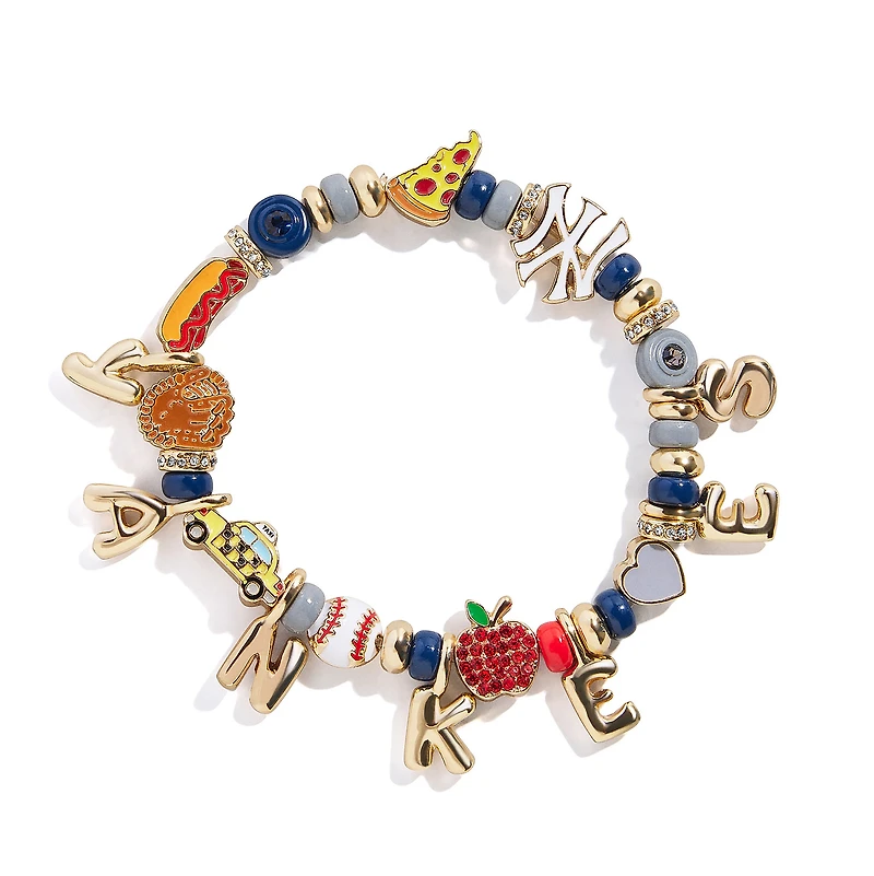 BaubleBar New York Yankees Motif Beaded Bracelet