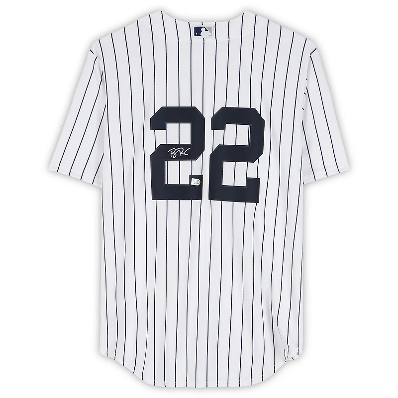 Ben Rice New York Yankees Autographed White Nike Replica Jersey