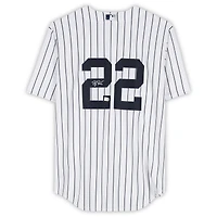 Ben Rice New York Yankees Autographed White Nike Replica Jersey