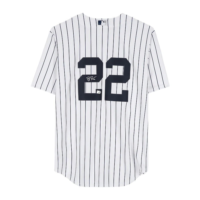 Ben Rice New York Yankees Autographed White Nike Replica Jersey