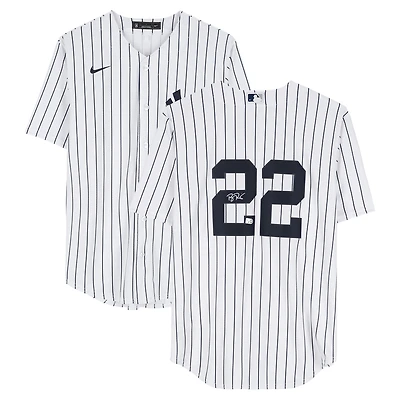Ben Rice New York Yankees Autographed White Nike Replica Jersey
