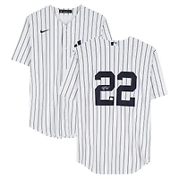 Ben Rice New York Yankees Autographed White Nike Replica Jersey