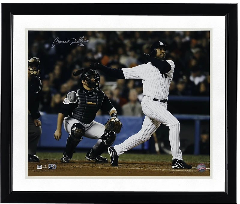 Bernie Williams New York Yankees Autographed 16" x 20" Hitting Photograph