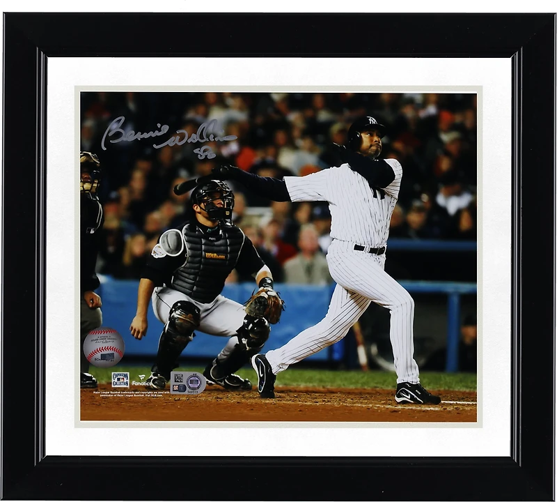 Bernie Williams New York Yankees Autographed 8" x 10" Hitting Photograph