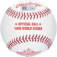 Bernie Williams a autographié le logo Rawlings des Yankees de New York lors de la Série mondiale de