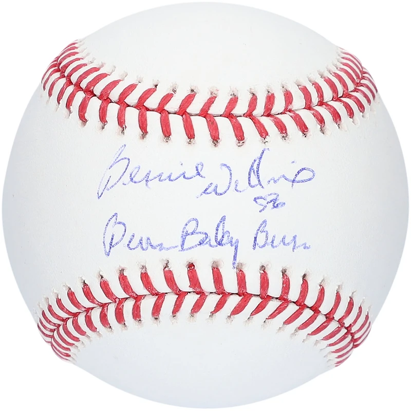 Baseball Rawlings autographié par Bernie Williams des Yankees de New York avec l'inscription « BERN BABY BERN »