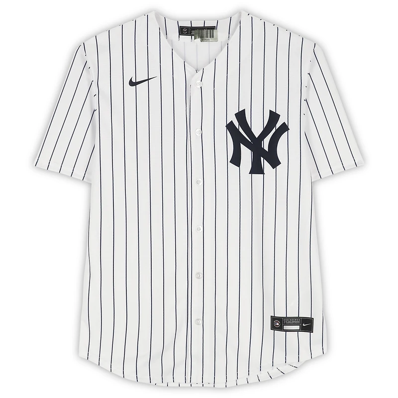 Bernie Williams New York Yankees Autographed White Nike Replica Jersey with "4X WS Champ" Inscription