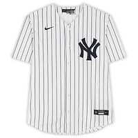 Bernie Williams New York Yankees Autographed White Nike Replica Jersey with "4X WS Champ" Inscription