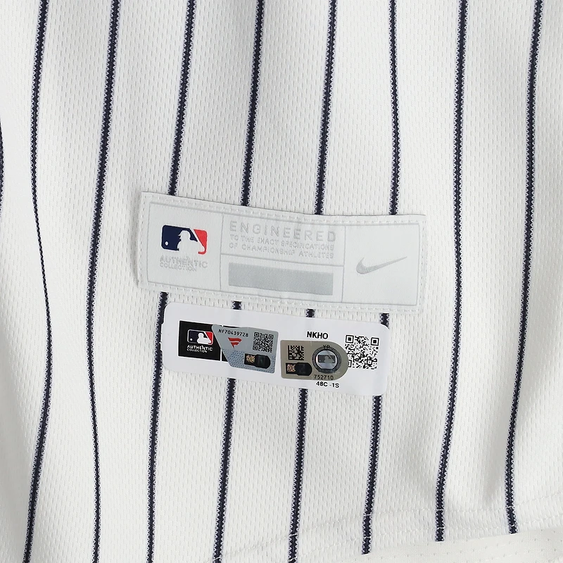 Brent Headrick New York Yankees Game-Used #47 White Pinstripe Jersey vs. Miami Marlins on April 3, 2026
