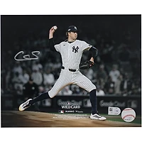 Cam Schlittler New York Yankees Autographed 8" x 10" 2025 MLB AL Wildcard Series Pitching Photograph
