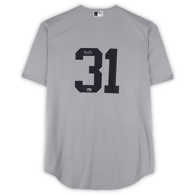 Maillot réplique gris Nike autographié de Cam Schlittler, Yankees de New York