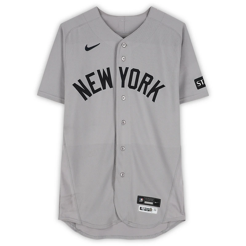 Camilo Doval New York Yankees Game-Used #75 Gray Jersey vs. San Francisco Giants on March 25, 2026