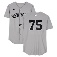 Camilo Doval New York Yankees Game-Used #75 Gray Nike Jersey vs. Toronto Blue Jays on October 4, 2025 - ALDS Game 1