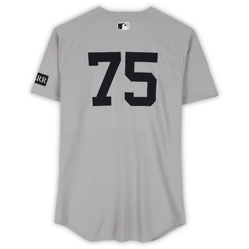 Camilo Doval New York Yankees Game-Used #75 Gray Nike Jersey vs. Toronto Blue Jays on October 4, 2025 - ALDS Game 1