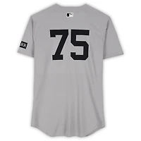 Camilo Doval New York Yankees Game-Used #75 Gray Nike Jersey vs. Toronto Blue Jays on October 4, 2025 - ALDS Game 1