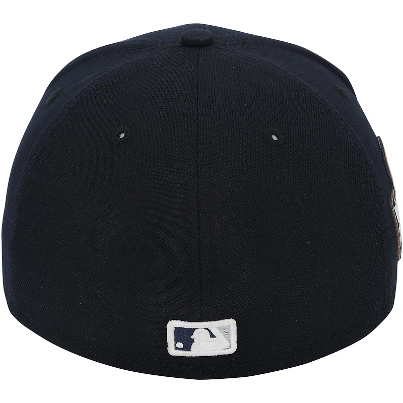 Casquette New Era bleu marine portée par Carlos Rodón des Yankees de New York contre les Dodgers de Los Angeles le 30 octobre 2024 - Match 5 des Séries mondiales