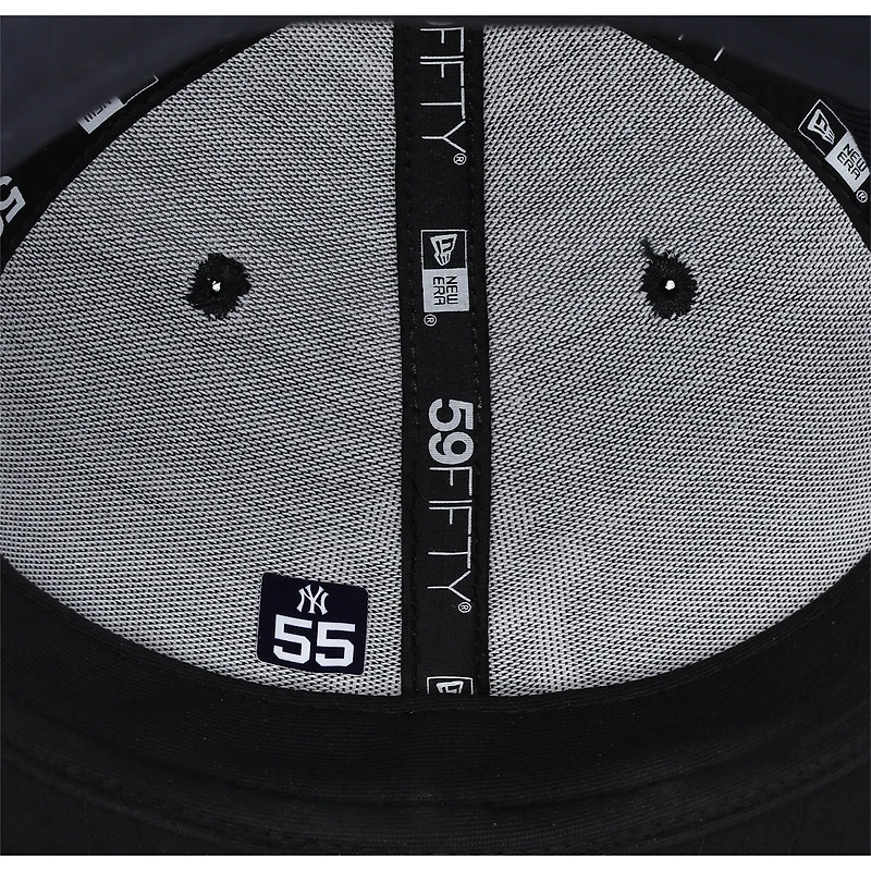 Casquette New Era bleu marine portée par Carlos Rodón des Yankees de New York contre les Dodgers de Los Angeles le 30 octobre 2024 - Match 5 des Séries mondiales