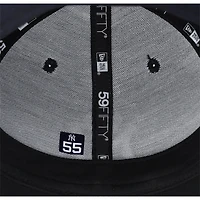 Casquette New Era bleu marine portée par Carlos Rodón des Yankees de New York contre les Dodgers de Los Angeles le 30 octobre 2024 - Match 5 des Séries mondiales