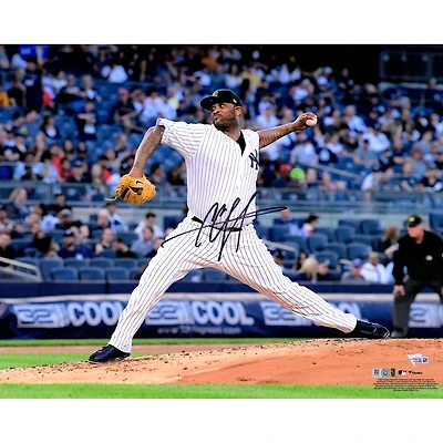 Photo de lanceur autographiée de CC Sabathia, des Yankees de New York (40,6 x 50,8 cm).