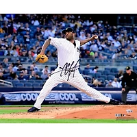 CC Sabathia New York Yankees Autographed 16" x 20" Pitching Photograph